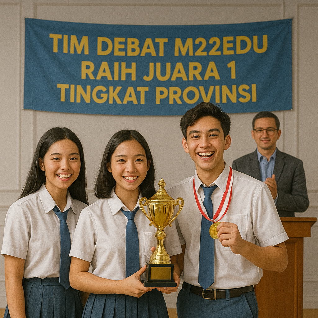 Gambar Tim Debat M22Edu Raih Juara 1 Tingkat Provinsi