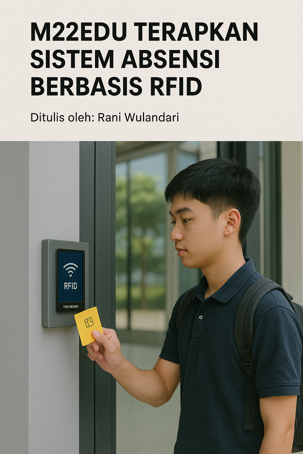 Gambar M22Edu Terapkan Sistem Absensi Berbasis RFID